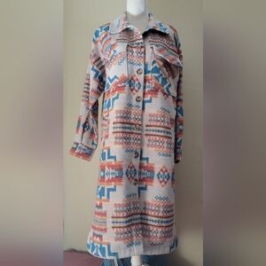 Southwestern  Aztec Patterned Coat